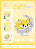 Cute Animal Floral Wreath Micro Building Block Set
