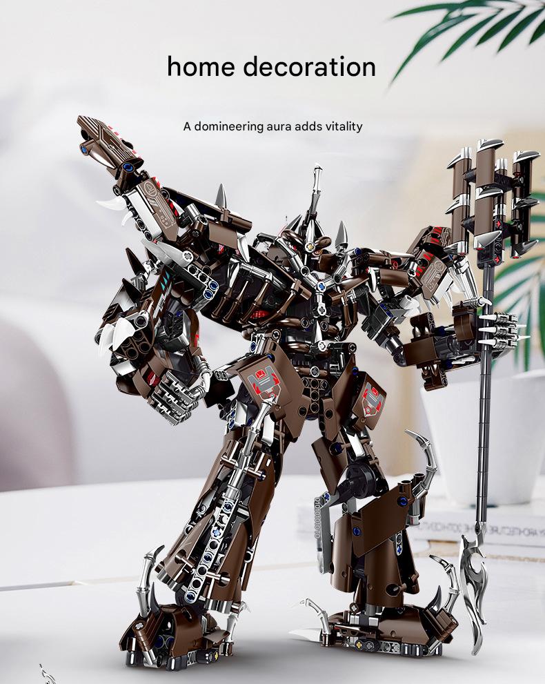 Mecha Dinosaur Building Kit – Transforming T-Rex Robot Display