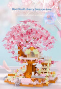 Cherry Blossom Tree House Building Block Kit – Four Seasons Sakura Micro Build