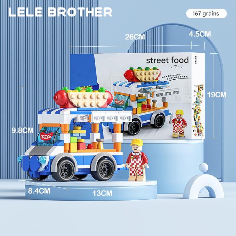 Food Truck Building Kit – City Street Food Cart Collection