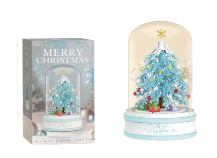 Christmas Tree Music Box Building Kit – LED Light Up Holiday Display