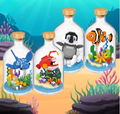 Ocean Creatures Bottle Micro Building Block Set