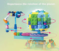 Rotating Solar System Gear Light Building Block Set