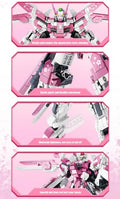 Sakura Freedom Mecha Robot Building Block Kit – Anime-Inspired Combat Robot Display Set