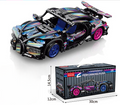 1:18 Scale Pull-Back Sports Car Building Block Kit – Supercar Micro Build Set