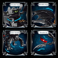 Night Shadow Dragon Building Block Kit – 1,026-Piece Dark Fantasy Display Set