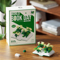 Mini Book Garden Flower Building Block Kit – Botanical Book Display Micro Build Set