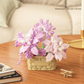 Mini Flower Basket Bouquet Building Block Kit – Floral Micro Build Display Set