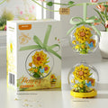 Flower Glass Ball Micro Building Block Set