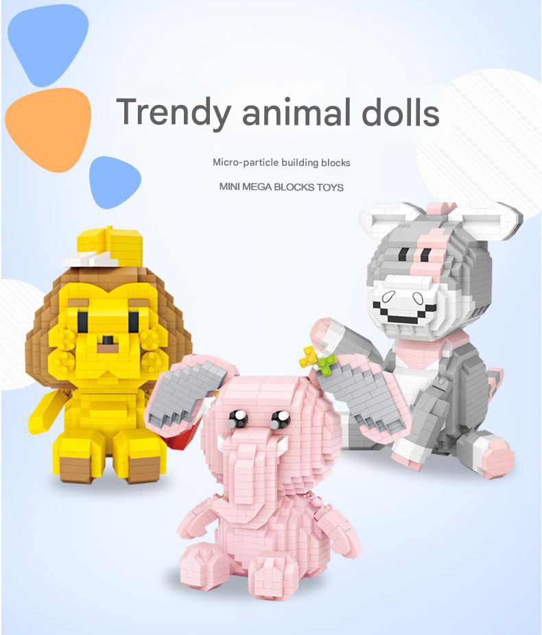 Animal Doll Building Kit – Trendy Character Micro Build Set