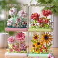 Botanical Flower Garden Building Block Kit – Seasonal Floral Display Set