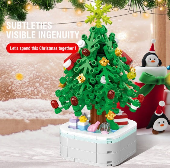 Christmas Tree Photo Frame Building Kit – Festive Holiday Decoration