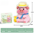 Cute Panda Pig Building Block Set