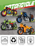 Mini Racing Motorcycle Micro Building Block Set