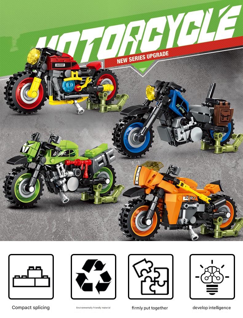 Racing Motorcycle Building Kit – Sport Bike Micro Build Set