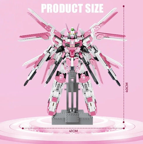Sakura Freedom Mecha Robot Building Kit – Anime Combat Robot Display