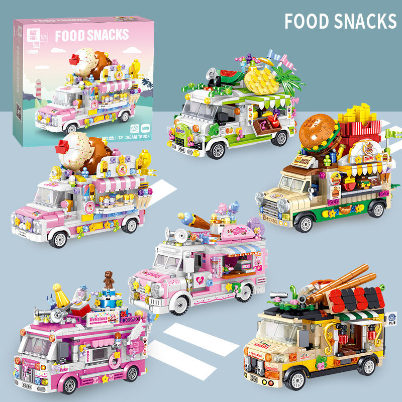 Food Snack Truck Building Kit – Street Food Cart Collection
