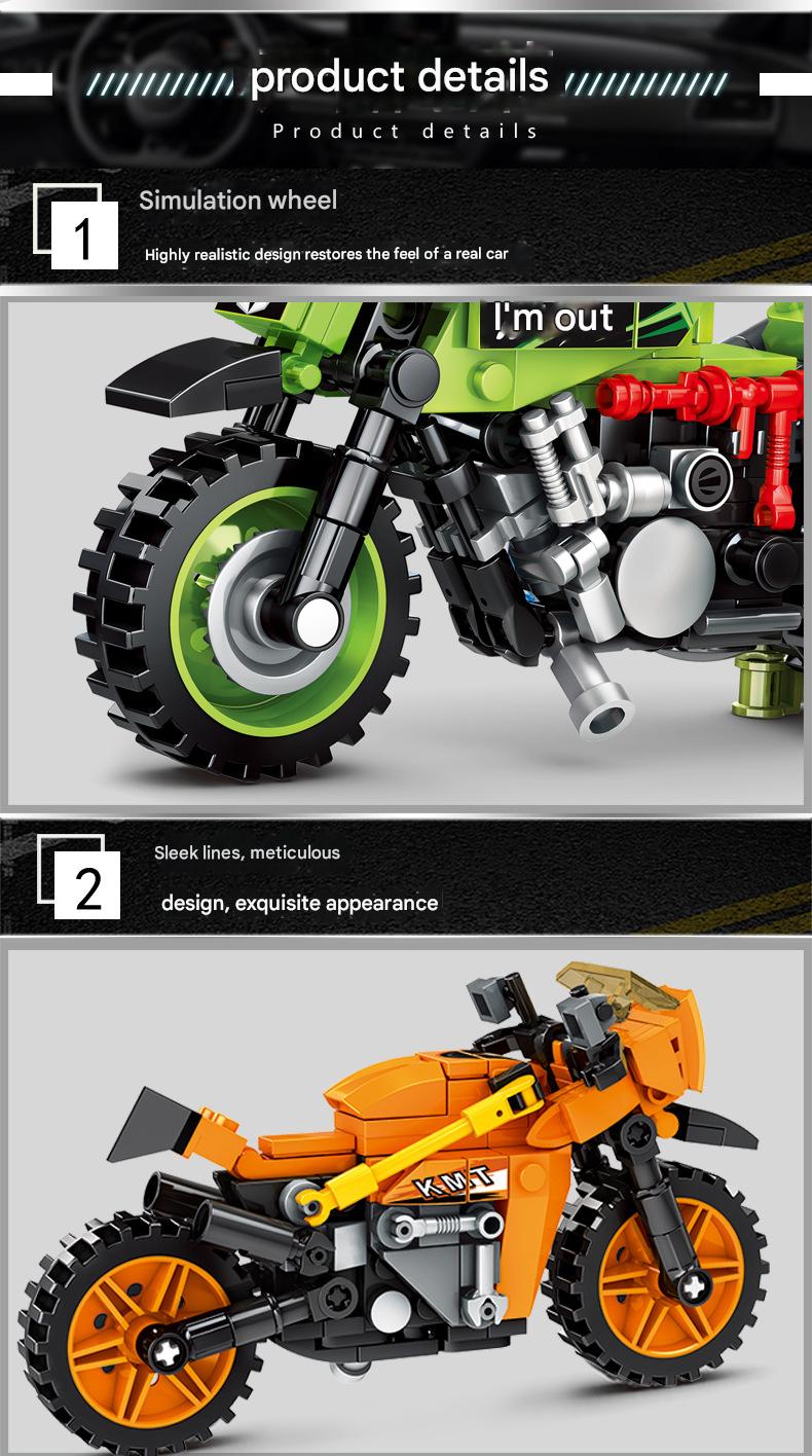 Racing Motorcycle Building Kit – Sport Bike Micro Build Set