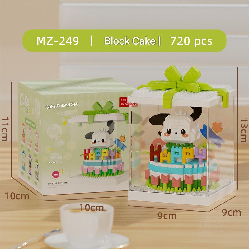 Animal Birthday Cake Building Kit – Cute Gift Box Micro Build