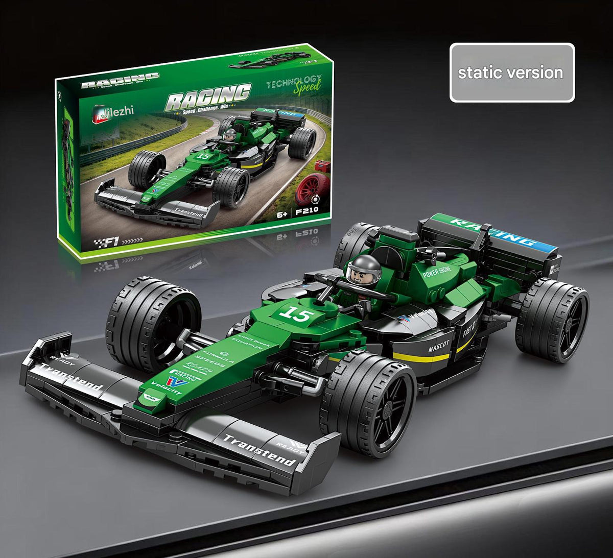 Formula Racing Car Building Kit – Mini Open-Wheel Race Car Display Collection