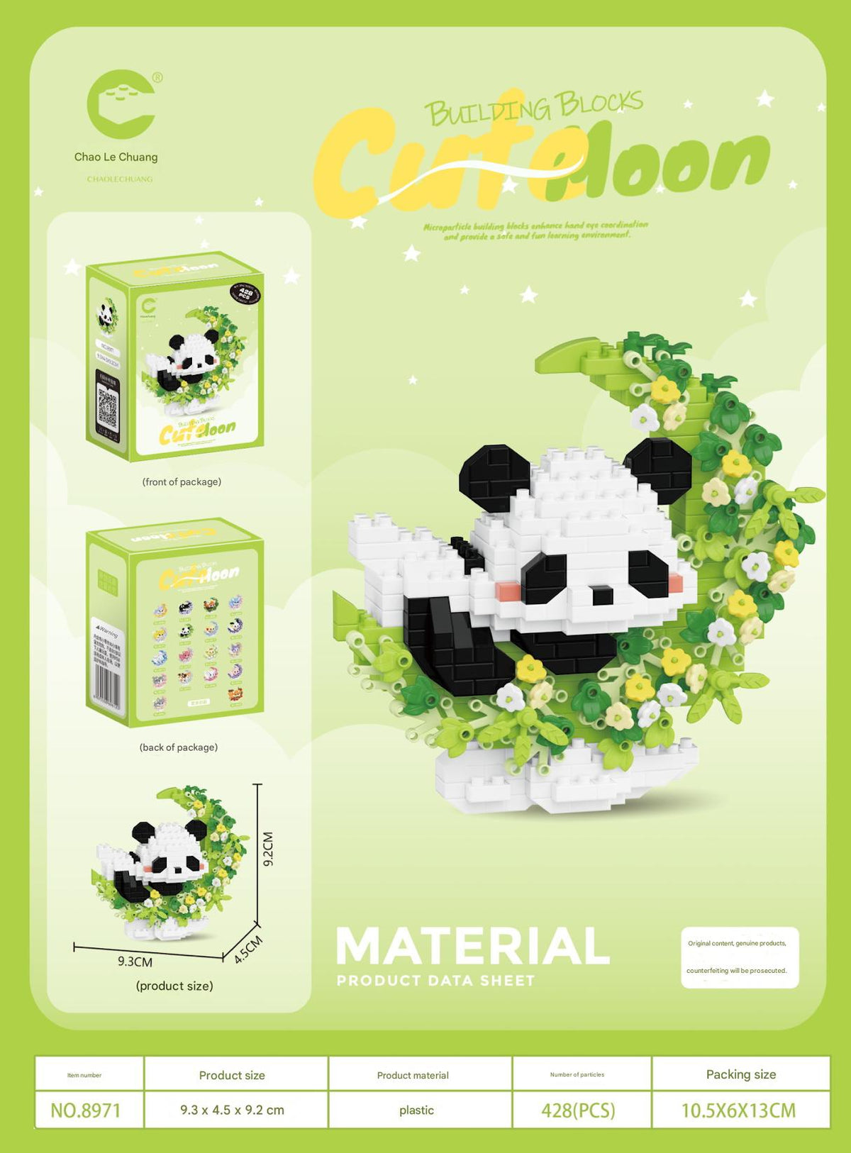 Animal Floral Wreath Building Kit – Cute Moonlit Micro Build