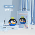 Cartoon Character Head Building Block Set
