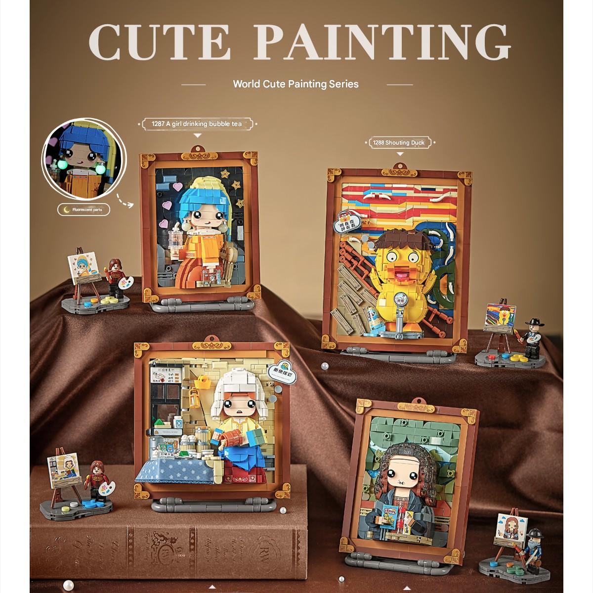 3D Painting Frame Building Kit – Cute Art Display Micro Build
