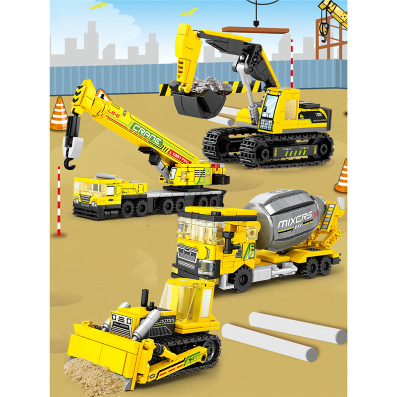 Construction Vehicle Building Kit – City Engineering Truck Set