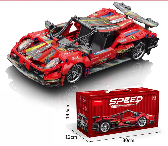 Pull Back Sports Car Building Kit – 1:18 Scale Supercar Micro Build