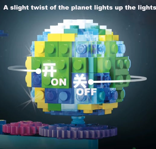 Solar System Building Kit – Rotating Planet Light Display