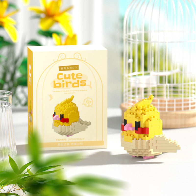 Pixel Bird Building Kit – Micro Bird Display with Movable Wings