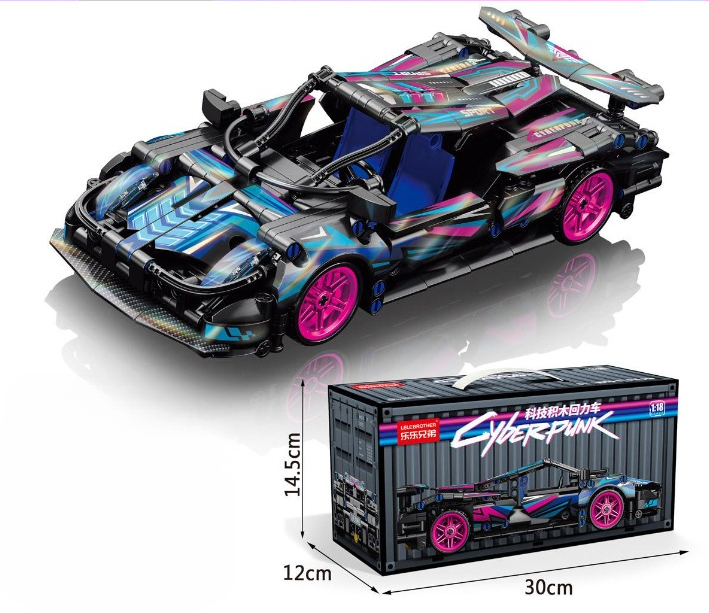 Pull Back Sports Car Building Kit – 1:18 Scale Supercar Micro Build