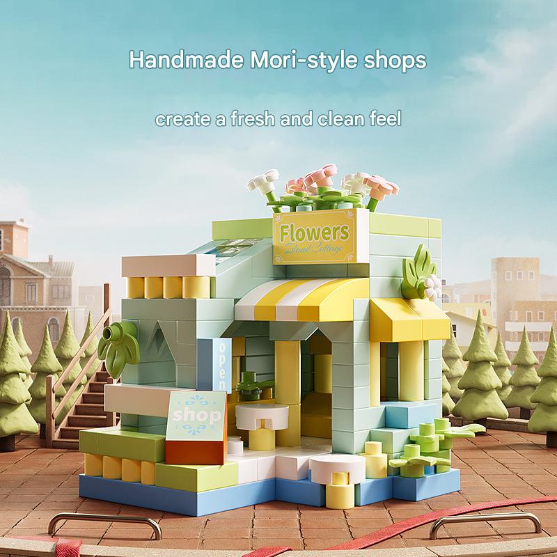 Flower Shop Street Scene Building Kit – Micro Scale Boutique Storefront
