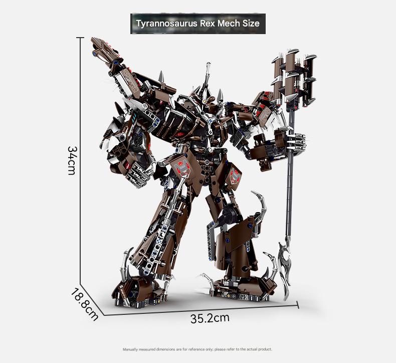 Mecha Dinosaur Building Kit – Transforming T-Rex Robot Display