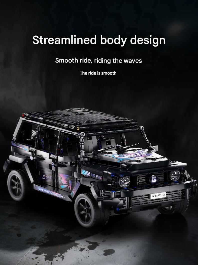 Off-Road SUV Building Kit – 1:14 Scale Rugged Vehicle Display