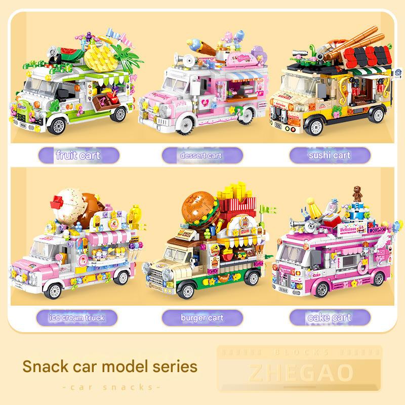 Food Snack Truck Building Kit – Street Food Cart Collection