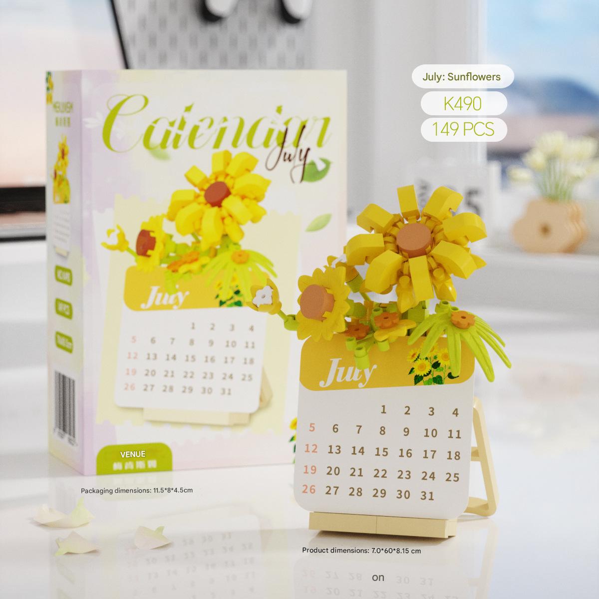 Floral Calendar Building Kit – Perpetual Flower Micro Build Set