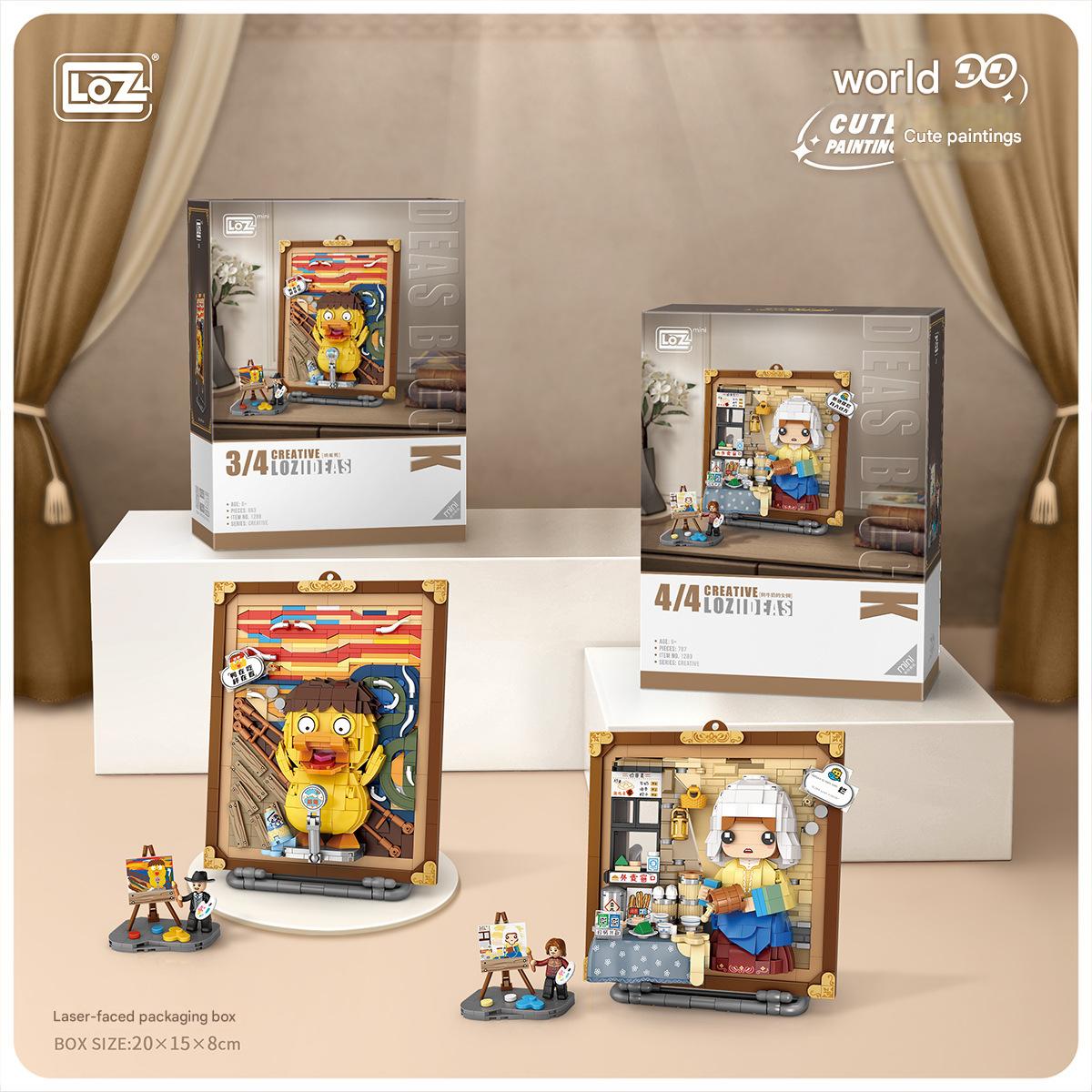 3D Painting Frame Building Kit – Cute Art Display Micro Build