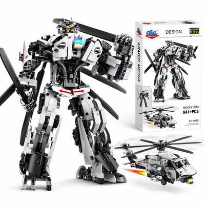Armed Mecha Transforming Building Block Set