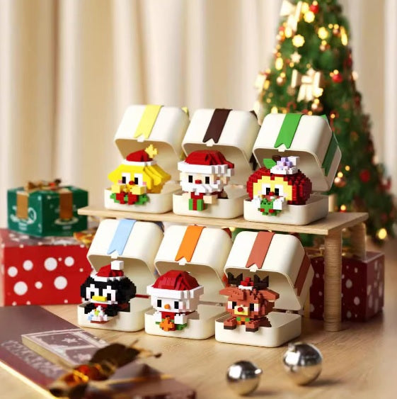 Christmas Animal Building Kit – Festive Holiday Character Gift Set