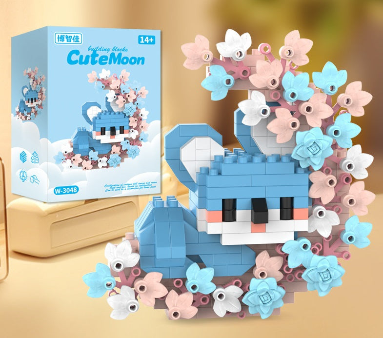 Animal Floral Wreath Building Kit – Moonlit Cute Micro Build