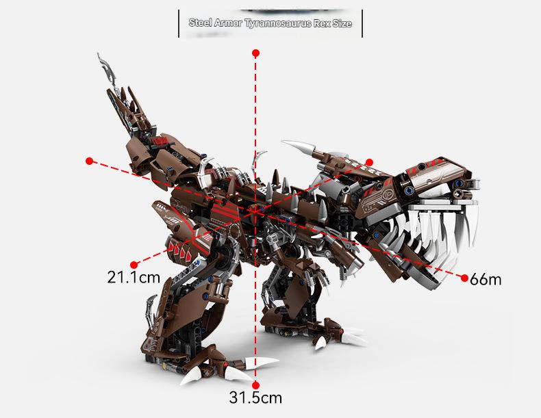 Mecha Dinosaur Building Kit – Transforming T-Rex Robot Display