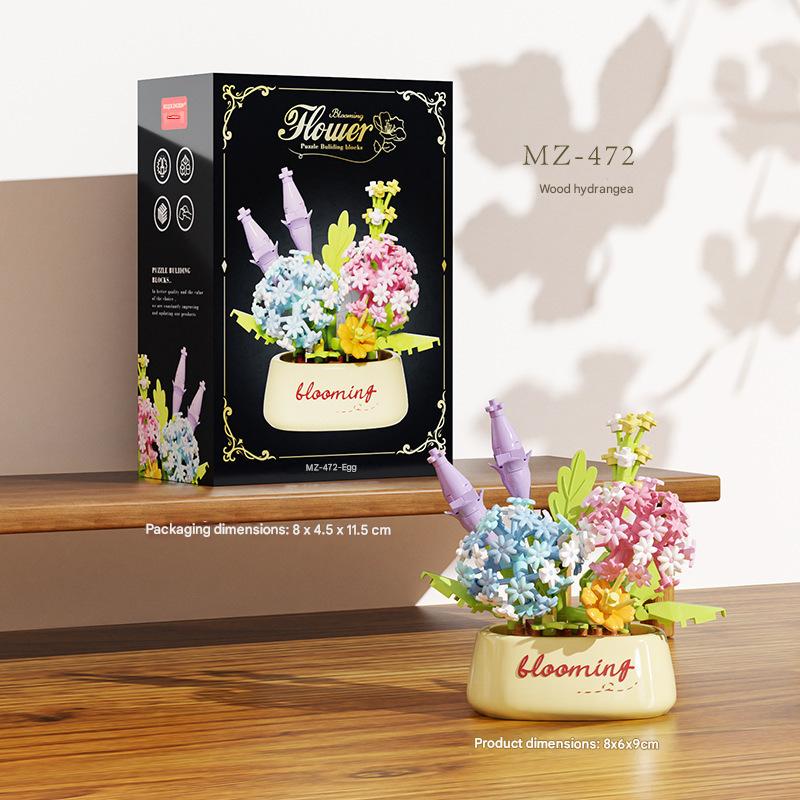 Flower Pot Garden Building Kit – Mini Floral Micro Build Set