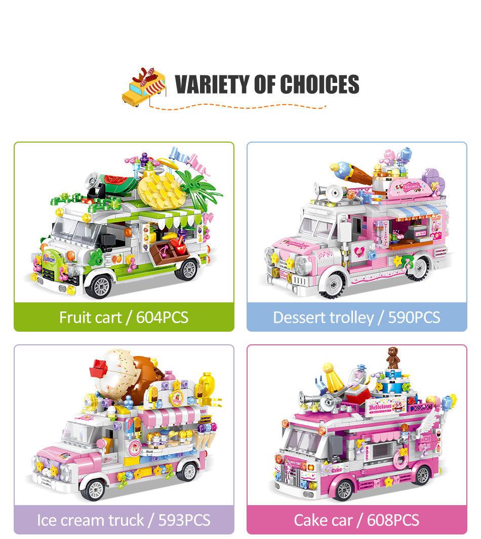 Food Snack Truck Building Kit – Street Food Cart Collection