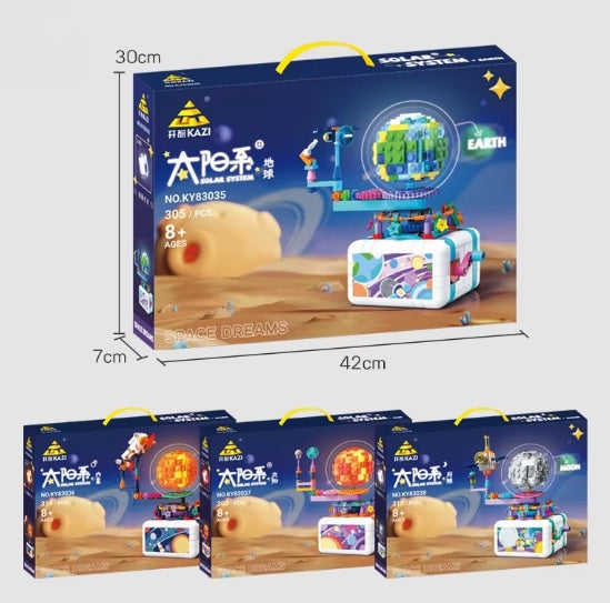 Solar System Building Kit – Rotating Planet Light Display