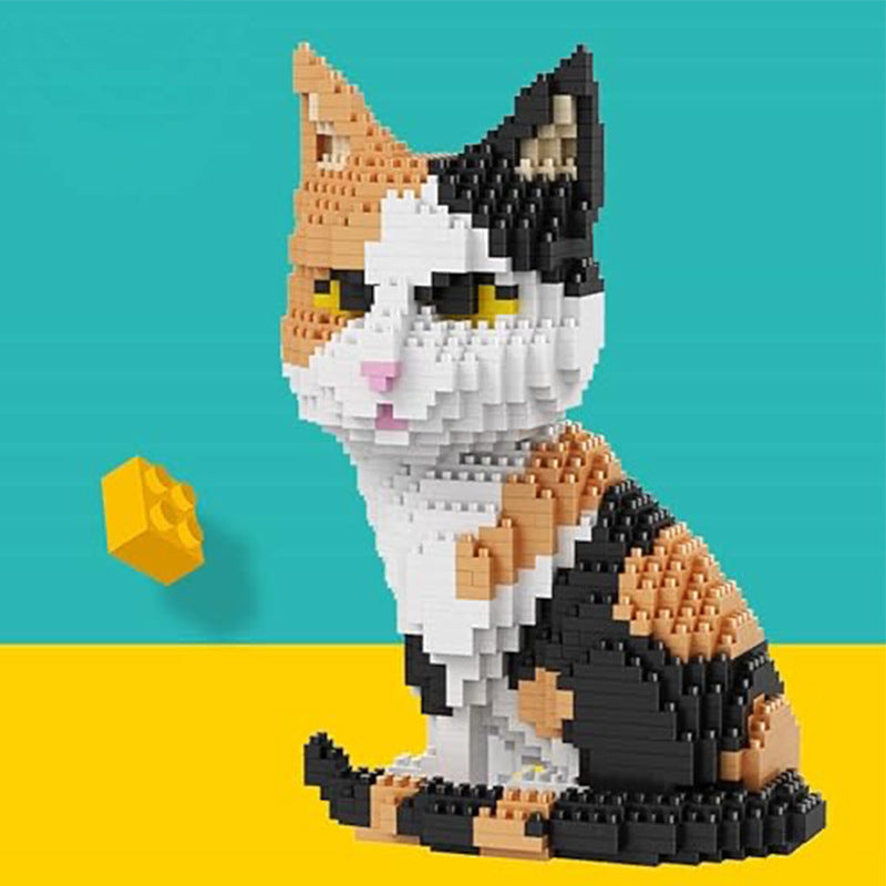 Cat Building Kit – Realistic Lifelike Cat Micro Build Set