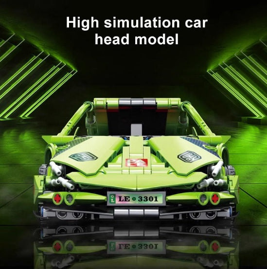 Pull Back Sports Car Building Kit – 1:18 Scale Supercar Micro Build