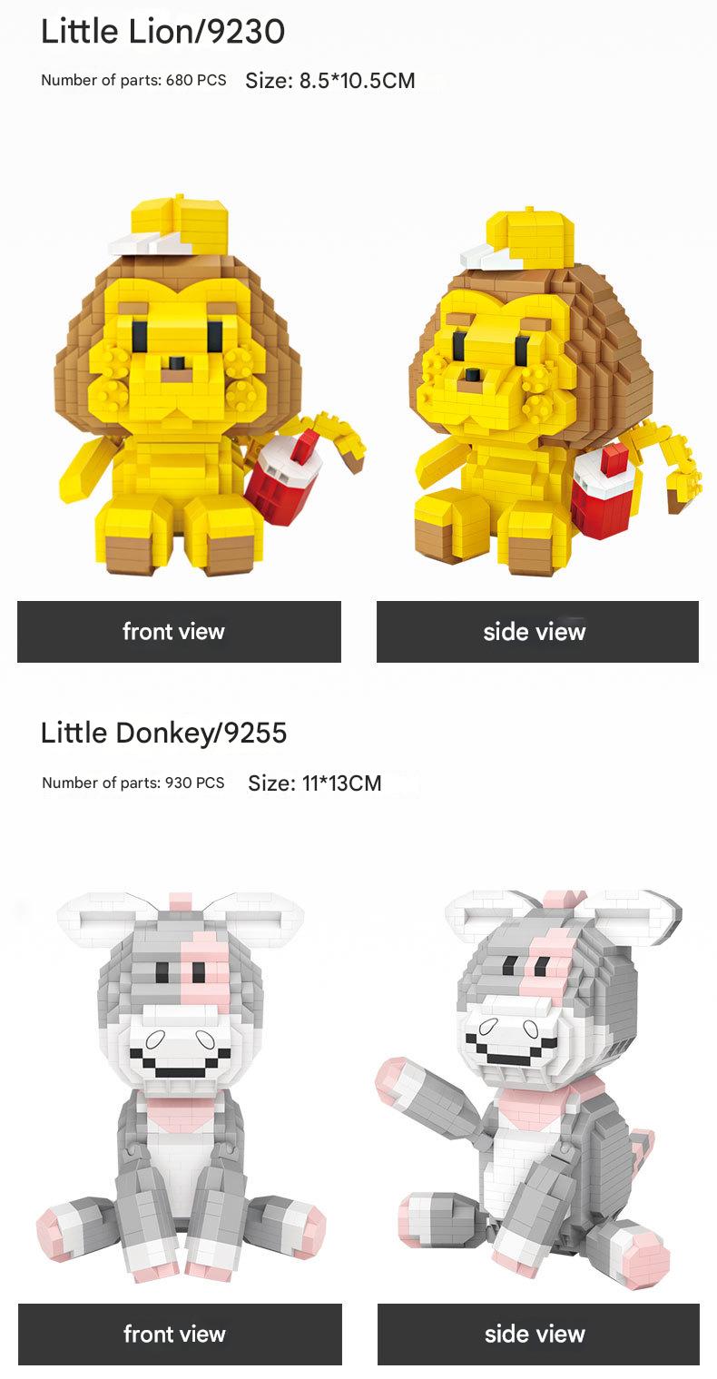 Animal Doll Building Kit – Trendy Character Micro Build Set