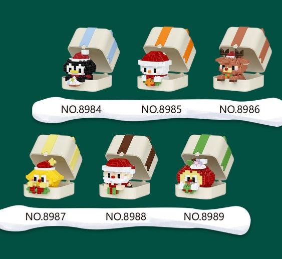 Christmas Animal Building Kit – Festive Holiday Character Gift Set