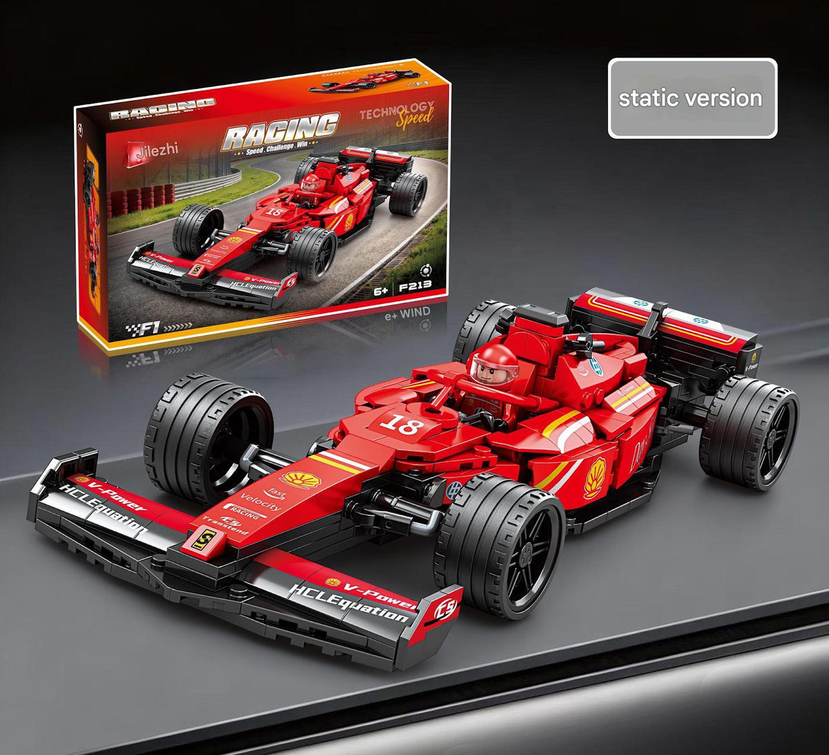 Formula Racing Car Building Kit – Mini Open-Wheel Race Car Display Collection